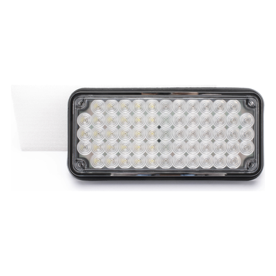 Luz de Advertencia LED / 7x3" / Bicolor Rojo/Claro / 66 LEDs / 12 VCC / 10 Patrones de Destello / Montaje Permanente | SIERRA STORE