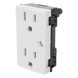 Módulo Dúplex de Contactos Eléctricos / 10A / 127V / Sistema de Seguridad Antiobjetos / Compatible con Cajas para Pavimento / | SIERRA STORE