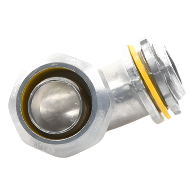 Conector Curvo para Tubo Liquidtight / 3/4" (19 mm) / Acabado Bruñido / Sellos Incluidos / NEMA FB-1 / UL 514B | SIERRA STORE