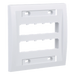 PANDUIT CFPE10WH-2GY - Placa de Pared Vertical / 10 Puertos Mini-Com / ABS / 4.5 x 4.5 pulg. / Blanco | SIERRA STORE