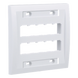 PANDUIT CFPE10WH-2GY - Placa de Pared Vertical / 10 Puertos Mini-Com / ABS / 4.5 x 4.5 pulg. / Blanco | SIERRA STORE