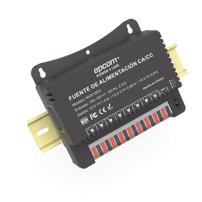 Fuente de Poder / 8 Canales / Salida Ajustable 12/13.5/15 Vcc / 4 A por Canal / 48 W / Montaje en Pared | SIERRA STORE