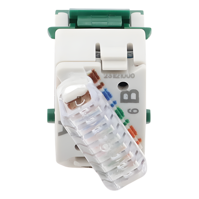SIEMON U6-K07NS - Jack Keystone / Cat6 UTP / Terminación 110 / Color Verde / UL 94 V-0 / -10°C a 60°C | SIERRA STORE