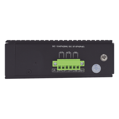 Switch PoE Industrial / 8 Puertos Gigabit + 2 SFP Combo / Extensión 250 m (820 ft) / PoE 300W / Protección 6 kV / -40°C a 80°C / | SIERRA STORE