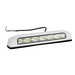 Luz de Escena LED / 6 LED / 75 lm / IP67 / 12-24 VCC / 0.1 A / 203 x 41 x 29 mm / 8 x 1.6 x 1.1 in / -30°C a +50°C / Bisel Blanco | SIERRA STORE
