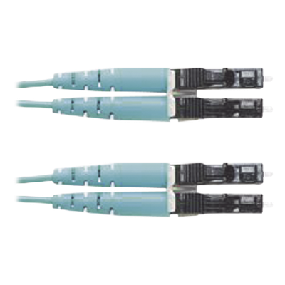 PANDUIT FX2ERLNLNSNM025 - Jumper de Fibra Óptica / Multimodo OM3 50/125 / LC-LC Dúplex / OFNR Riser / 25 m (82.02 pies) / Color Aqua | SIERRA STORE