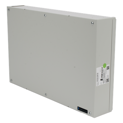 Gabinete de Resguardo para DVR / 41 x 26 x 7 cm / Lámina Calibre 22 / Montaje en Pared / 4 Accesos de Cableado / Interior | SIERRA STORE