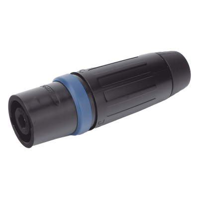 Conector Speakon Macho / 4 Polos / 30 A / IP54 / Carcasa Metálica Negra / AWG10 | SIERRA STORE