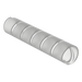 PANDUIT T50F-C - Agrupador Protector de Cable / 12.7 mm OD / 30.5 m (100 ft) / Polietileno Natural / UL94-HB | SIERRA STORE