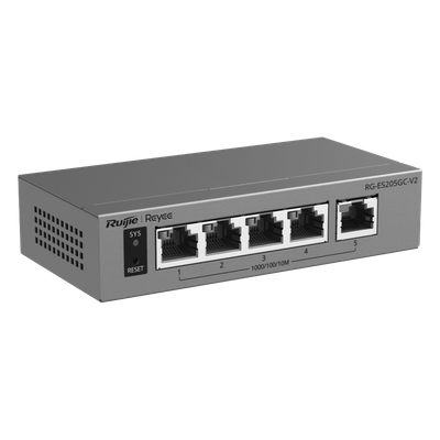 Switch Capa 2 Gestionado en la Nube / 5 Puertos Gigabit / Switching 10 Gbps / Forwarding 7.44 Mpps / Diseño sin Ventilador / | SIERRA STORE