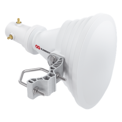 Antena Sectorial Horn / Radiación Asimétrica 45° / 4.9 - 6.4 GHz / 17 dBi / Conector RP-SMA / 238 x 245 x 163 mm | SIERRA STORE
