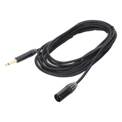 Cable de Audio XLR a Plug / 3 Polos Macho a 1/4 in Mono / Conectores Seetronic Serie M / Longitud 5 m (16.4 ft) / Triple Blindaje / | SIERRA STORE
