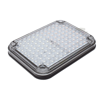 Luz de Advertencia LED / 104 LED de Alta Intensidad / 9x7" / Bicolor Rojo/Claro / 12 VCC / 10 Modos de Destello / Mica de Policarbonato | SIERRA STORE