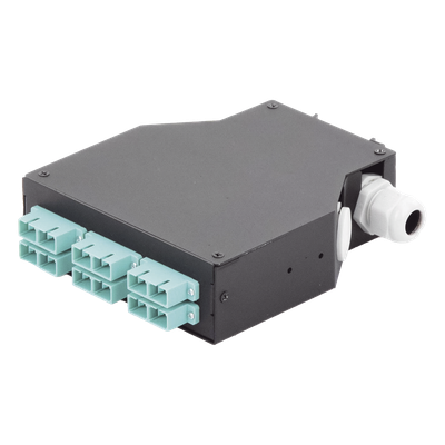LINKEDPRO BY EPCOM LP-RDSCUMM - Distribuidor de Fibra Óptica / Riel DIN / 6 Acopladores SC/UPC / Multimodo / 24 Fusiones / 0.13 x 0.41 | SIERRA STORE