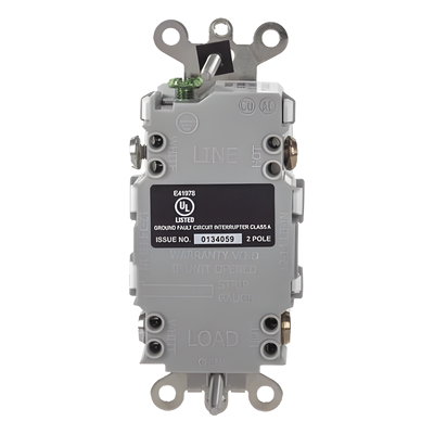 Contacto GFCI / 20 A / 125 V / Resistente a Intemperie / A Prueba de Manipulaciones / Grado Industrial / NEMA 5-20R / Blanco | SIERRA STORE
