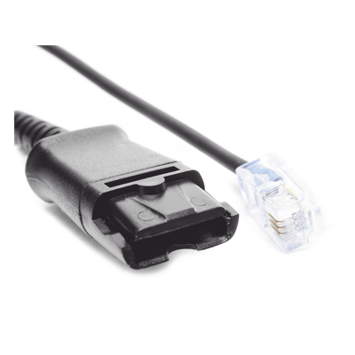 Cable Adaptador QD / Diademas HT101/HT201/HT202 / Teléfonos Analógicos, Digitales e IP / Compatible Grandstream y Yealink / Audio Full | SIERRA STORE