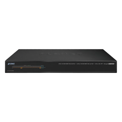 Switch AV Profesional / 24 Puertos PoE Gigabit / 8 PoE++ 95W / 16 PoE+ 32W / 4 SFP 10G / 480W / Sin Ventilador | SIERRA STORE