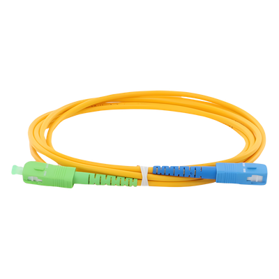 LINKEDPRO BY EPCOM LPSM3SCASCUS2 - Jumper de Fibra Óptica / Monomodo OS2 G.652D / SC/APC-SC/UPC / Simplex / 2 m (6.56 ft) / 3 mm | SIERRA STORE