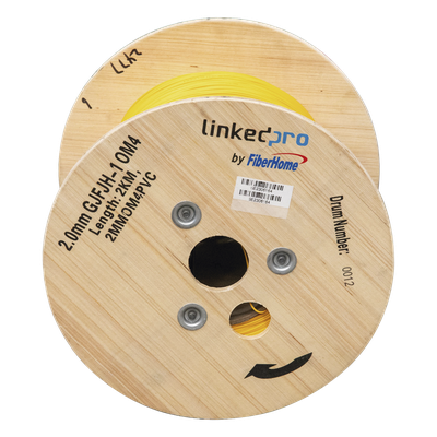 LINKEDPRO BY EPCOM 2MMOM4PVC - Cable de Fibra Óptica Multimodo / OM4 / Simplex / Tight Buffer 0.9 mm / Diámetro 2.0 mm / PVC Amarillo | SIERRA STORE