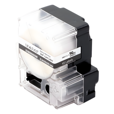 PANDUIT S100X650VAM - Casete de Etiquetas Autolaminadas / 45 Unidades / 25.4 x 165.1 mm (1 x 6.5 in) / Cables 4 a 8.1 mm (0.16 a 0.32 | SIERRA STORE