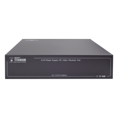 Kit de TRANSCEPTOR ACTIVO DE 4 CANALES / VIDEO+PODER en un solo Cable UTP / 150 metros en 4K, 200 metros en 5 MP/ Envía 36 Vcc y | SIERRA STORE