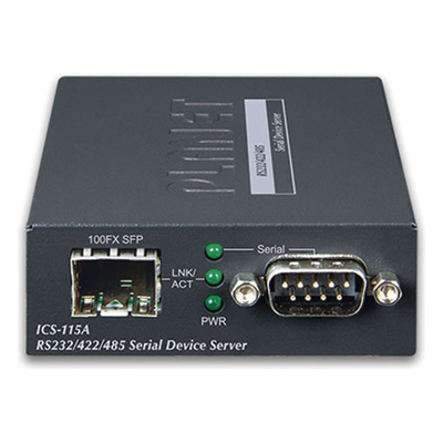Convertidor de Medios / RS-232/422/485 a SFP 100Base-FX / DB9 / -10 a 60°C / 97x70x26 mm | SIERRA STORE
