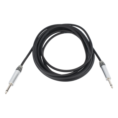 Cable de Audio / Plug 1/4 a Plug 1/4 Mono / Carcasa Cromada / 5 m (16.4 ft) / Triple Blindaje / Conductores OFC | SIERRA STORE