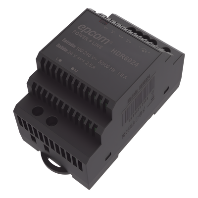 Fuente de Poder Industrial / Entrada 100-240 Vca / Salida 24 Vcc / 2.5 A / 60 W / Riel DIN / -20°C a 45°C / 3.7 x 2.1 x 2.3 in | SIERRA STORE