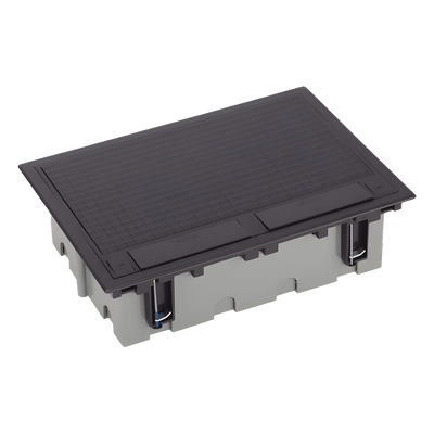 Caja de Piso Falso / 6 Módulos Dobles / Profundidad Ajustable 90-120 mm (3.54-4.72 in) / Tapa Embellecedora / IK08 / +125 °C | SIERRA STORE