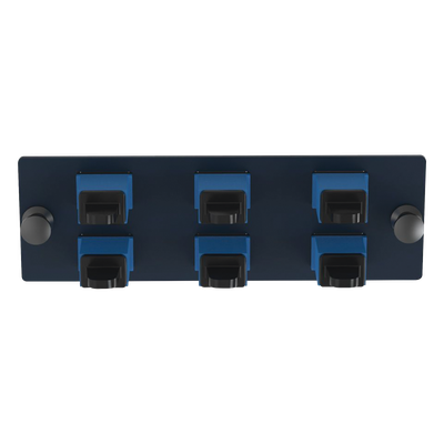 PANDUIT FAP6WBUSCZ - Placa Acopladora de Fibra Óptica / 6 Conectores SC Simplex / Monomodo OS1/OS2 / Color Azul / Snap-In | SIERRA STORE