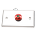 ACCESSPRO APBRRLC - Botón de Parada de Emergencia / Contacto NO/NC / LED 12 VCC / Acero Inoxidable / Ø 16 mm / Placa 115 x 70 x 32 mm | SIERRA STORE