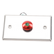 ACCESSPRO APBRRLC - Botón de Parada de Emergencia / Contacto NO/NC / LED 12 VCC / Acero Inoxidable / Ø 16 mm / Placa 115 x 70 x 32 mm | SIERRA STORE