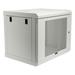 Gabinete de Pared / 9U / Profundidad 455 mm / Puerta Perforada / Carga 80 kg / Acero Reforzado / Color Blanco | SIERRA STORE