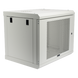 Gabinete de Pared / 9U / Profundidad 455 mm / Puerta Perforada / Carga 80 kg / Acero Reforzado / Color Blanco | SIERRA STORE