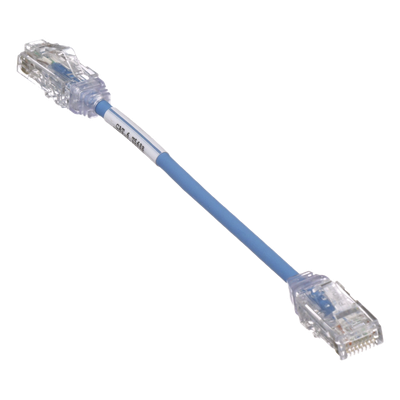 PANDUIT UTP28SP6INBU - Cable de Parcheo UTP Cat6 / 28AWG Diámetro Reducido / 15.2 cm (0.5 pies) / Azul / LSZH/CM / PoE++ | SIERRA STORE
