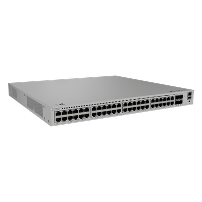 Switch Capa 3 / 48 Puertos PoE+ MultiGigabit 2.5 Gbps / 4 SFP+ 10 Gbps / iStack 4 Unidades / 360 W PoE / Libre de Licenciamiento | SIERRA STORE