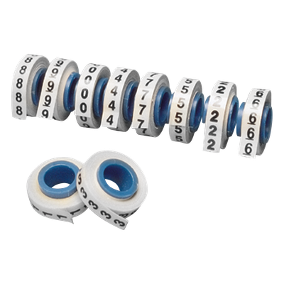 PANDUIT PMDR-0-9 - Rollos de Etiquetas Marcadoras / Pre-Impresas 0-9 / Poliéster / 2.4 m (7.87 ft) / Blanco | SIERRA STORE