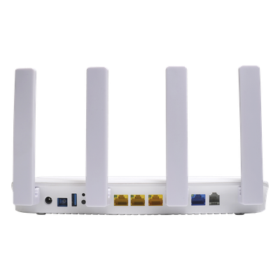 ONU XGSPON / Wi-Fi 6 / 1 Puerto RJ45 2.5 Gbps / 3 Puertos RJ45 1 Gbps / 1 FXS / 1 Puerto USB / 4 Antenas 5 dBi / 0.8 x 0.43 x 0.12 pies | SIERRA STORE