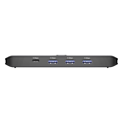 Sharing Switch USB 3.2 Gen 1 Essentials | 2 x 4 Puertos | 5 Gbps | InstaSync | Boton Integrado | Selector Remoto | Diseño Compacto | SIERRA STORE
