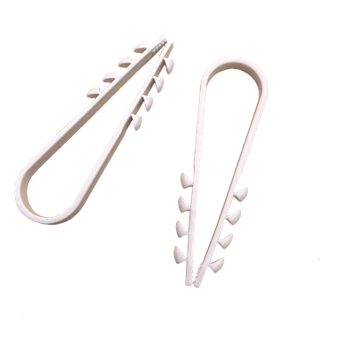 Clips Sujetadores de Plástico / 100 Piezas / Diámetro 11 a 19 mm / Instalación en Pared / Uso Industrial | SIERRA STORE
