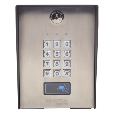 AccessPRO PROKVISITOR - Teclado antivandálico / 3 relevadores / 1,200 usuarios / 50 códigos visitantes / Wiegand / 12-24 VCC | SIERRA STORE