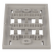 PANDUIT CFPL4SY - Placa de Pared Vertical / Acero Inoxidable Grado 304 / 4 Puertos Mini-Com / 69.8 x 114.3 mm / 2.75 x 4.5 pulg | SIERRA STORE