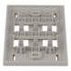 PANDUIT CFPL4SY - Placa de Pared Vertical / Acero Inoxidable Grado 304 / 4 Puertos Mini-Com / 69.8 x 114.3 mm / 2.75 x 4.5 pulg | SIERRA STORE