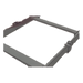 Grapa de Suspensión para Escalera Tubular / 1.5" de Peralte / 12" de Ancho / Acero al Carbón / Recubrimiento Epóxico Negro | SIERRA STORE