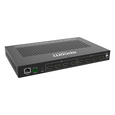 Matriz HDMI / 4×4 / Conmutación Sin Interrupciones / Video Wall 10 Modos / 4K@60Hz 4:4:4 / HDMI 2.0b / Control Web, IR, RS-232, TCP/IP | SIERRA STORE