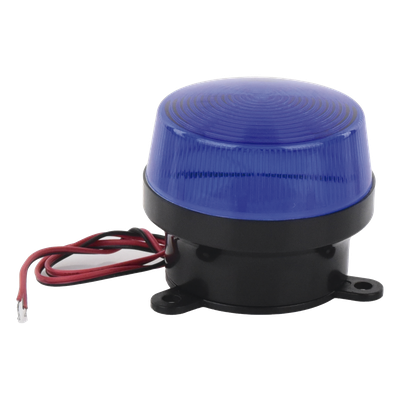 Estrobo de Señalización / 12 VCC / 90 Destellos por Minuto / Montaje de Brida 68 mm / Interior / Azul | SIERRA STORE