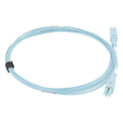 SIEMON FBP-LCLC5V-03AQ - Jumper de Fibra Óptica BladePatch LC-LC Duplex, Multimodo 50/125 OM4, OFNR, Color Aqua, 3 Metros | SIERRA STORE