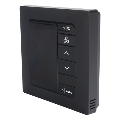 Termostato de Gestión Energética / BACnet MS/TP y Wi-Fi / 100-277 VAC / FCU 2 y 4 Tubos / 3 Velocidades / Sensor PIR / Ónix Negro | SIERRA STORE