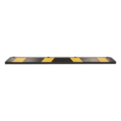 ACCESSPRO AC-183TV - Tope Vehicular / 183 cm (6 pies) / Caucho Rígido A85 / 5 Toneladas / 8 Franjas Reflejantes / Negro-Amarillo | SIERRA STORE