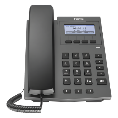 Teléfono IP empresarial para 2 lineas SIP con pantalla LCD 128 x 48 Px y conferencia de 3 vías | SIERRA STORE